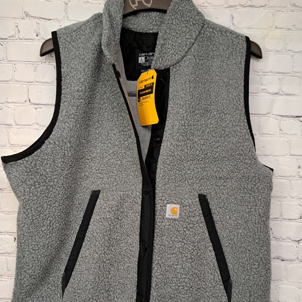 Carhartt Heather Gray Fleece Vest